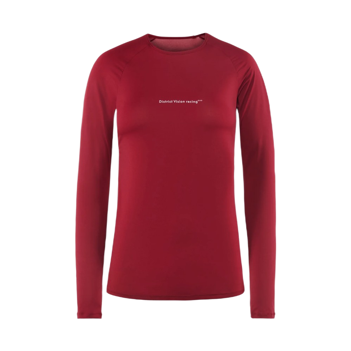 DVW0009-D-CARD District Vision Ultralight Aloe Long Sleeve Fitted T-Shirt Cardinal