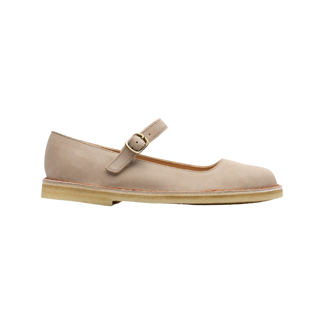 (W) 클락스 데저트 제인 플랫 샌드 스웨이드((W) Clarks Desert Jane Flat Sand Suede)