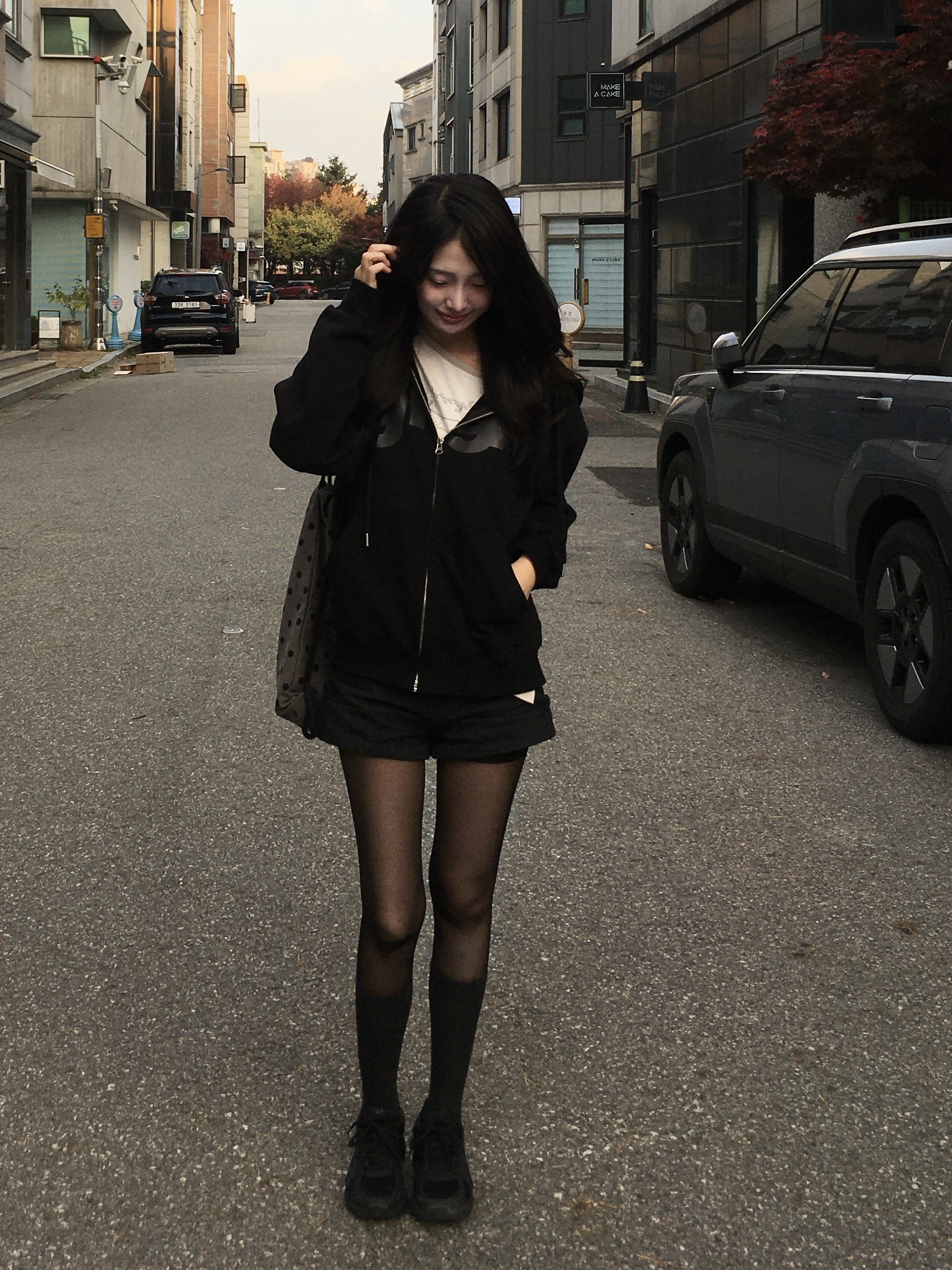 Asics Jog 100 2 Black 착용 스타일