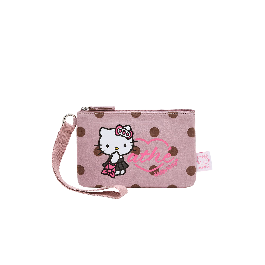 AAWA6E002P2 Hello Kitty x Athe Dot Pink Ruban Pouch