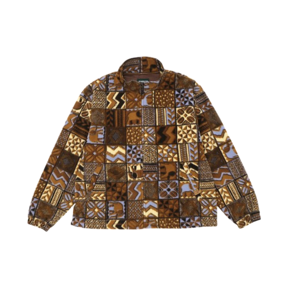 - Starbucks x Beams All-Over Print Fleece Zip Blouson Brown