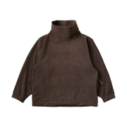 Kapital Reverse Fleece Big High Neck Sweatshirt Brown