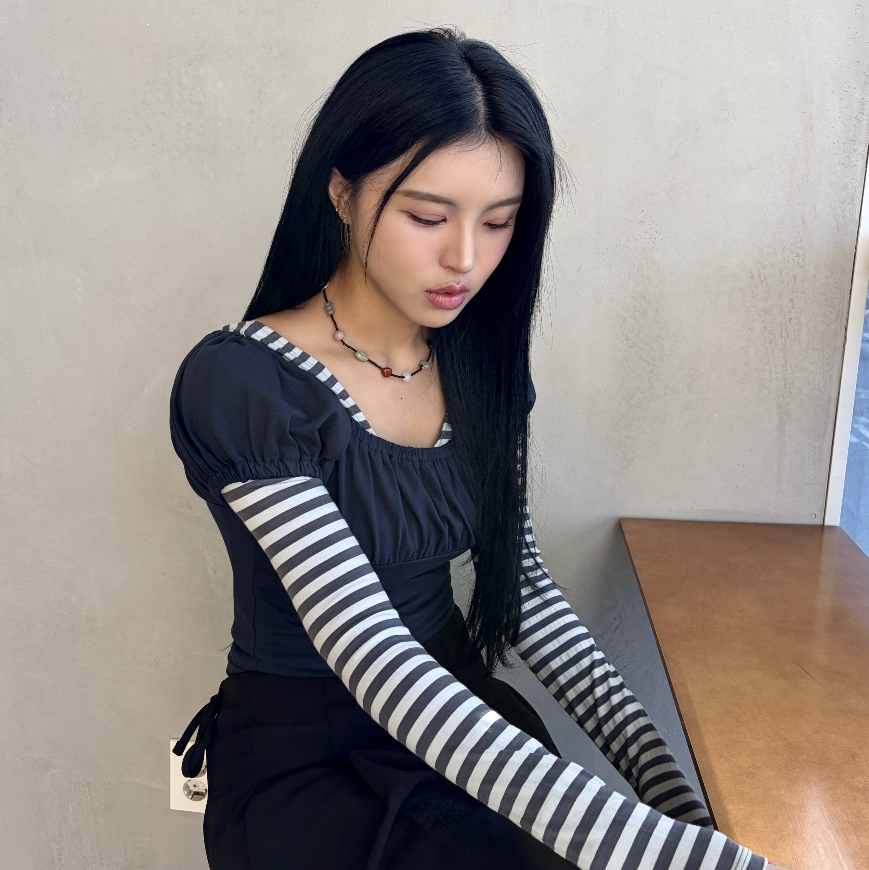 Riomeu Solar Sistema Necklace 착용 스타일 - 2