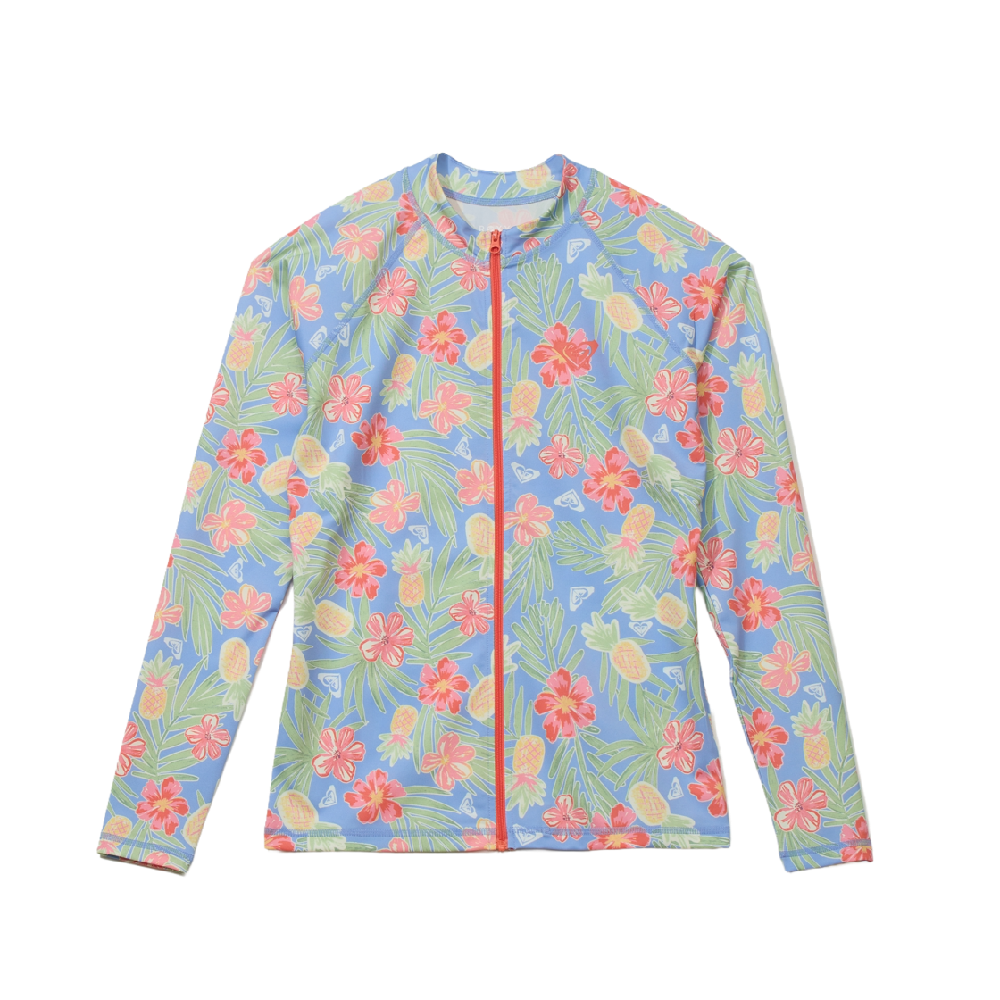 록시 투더비치 레귤러 긴팔 집업 래쉬가드 (RF21RZ070FLW)(ROXY To The Beach Regular Long Sleeves Zip Up Rashguard (RF21RZ070FLW)) - 1