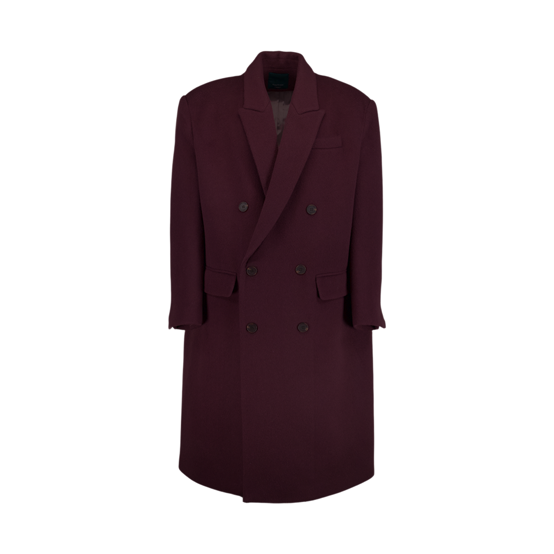 25FWUVBTCBG Undermycar 25FW Over Boxy Fit Tailored Coat Burgundy