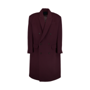 Undermycar 25FW Over Boxy Fit Tailored Coat Burgundy