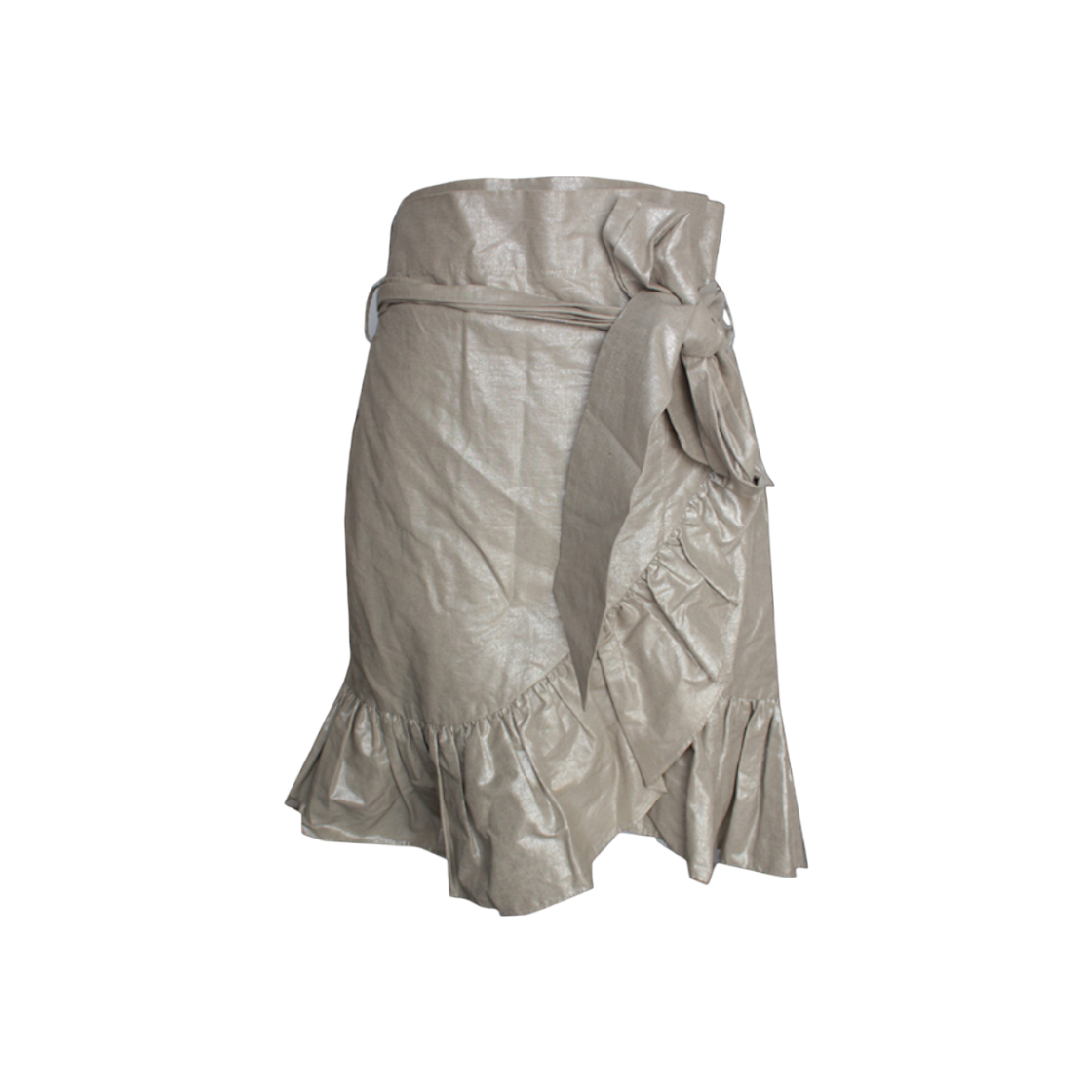 이자벨 마랑 에뚜알 메탈릭 그레이 랩 스커트 55(Isabel Marant Etoile Metallic Gray Wrap Skirt 55)
