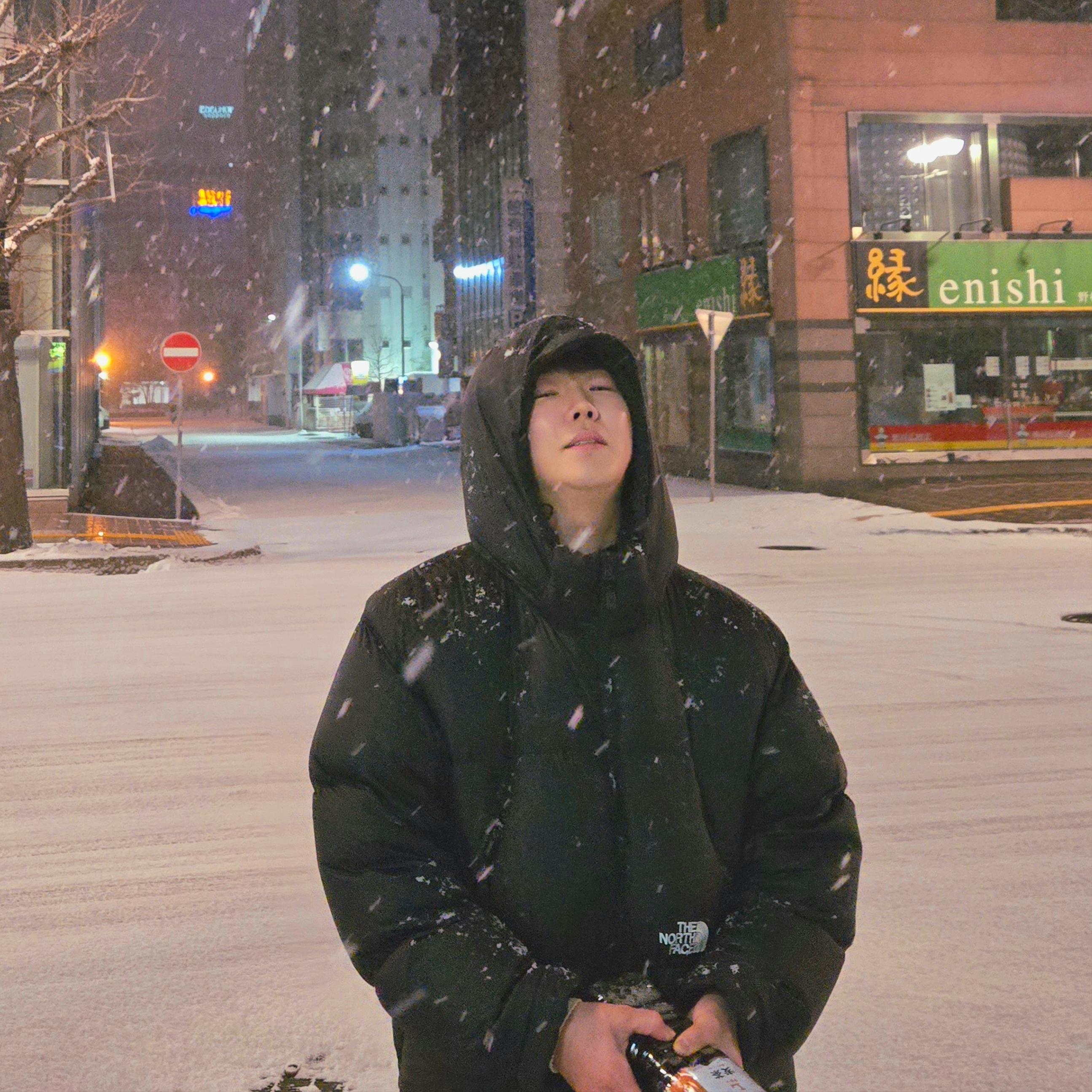 The North Face White Label Project Down Jacket RDS Black - 25FW 착용 스타일 - 2