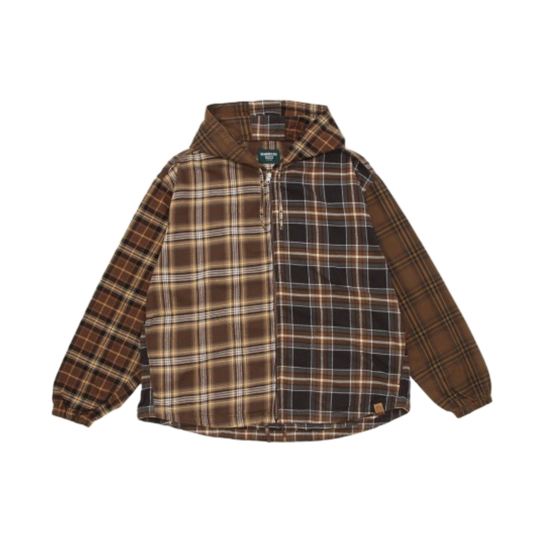 스타벅스 x 빔즈 크레이지 패턴 후드 플란넬 블루종 베이지(Starbucks x Beams Crazy Pattern Hooded Flannel Blouson Beige)