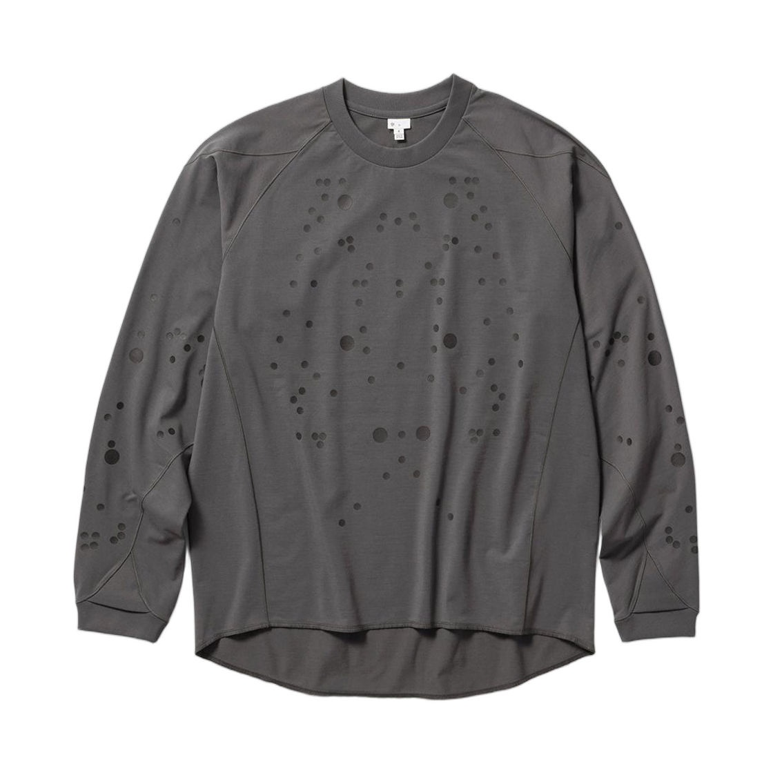 GZ45307 Goldwin 0 Graphic L/S T-Shirt Deep Charcoal