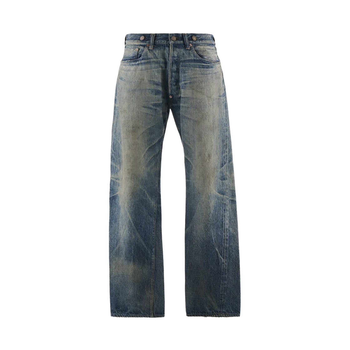 HR1-0000-C60 Saint Mxxxxxx x Berberjin Denim Pants 5 Pockets Damage - 25AW