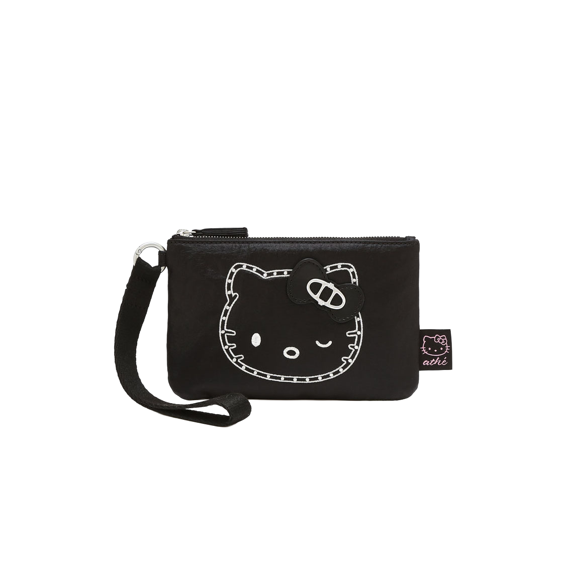 AAWA6E003BK Hello Kitty x Athe Stud Black Ruban Pouch