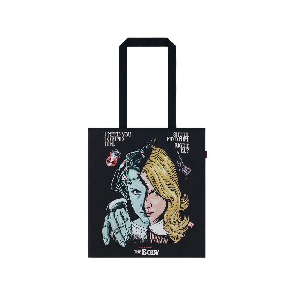 무신사 스탠다드 x 기묘한 이야기 더 바디 숄더백 블랙(Musinsa Standard x Stranger Things The Body Shoulder Bag Black)
