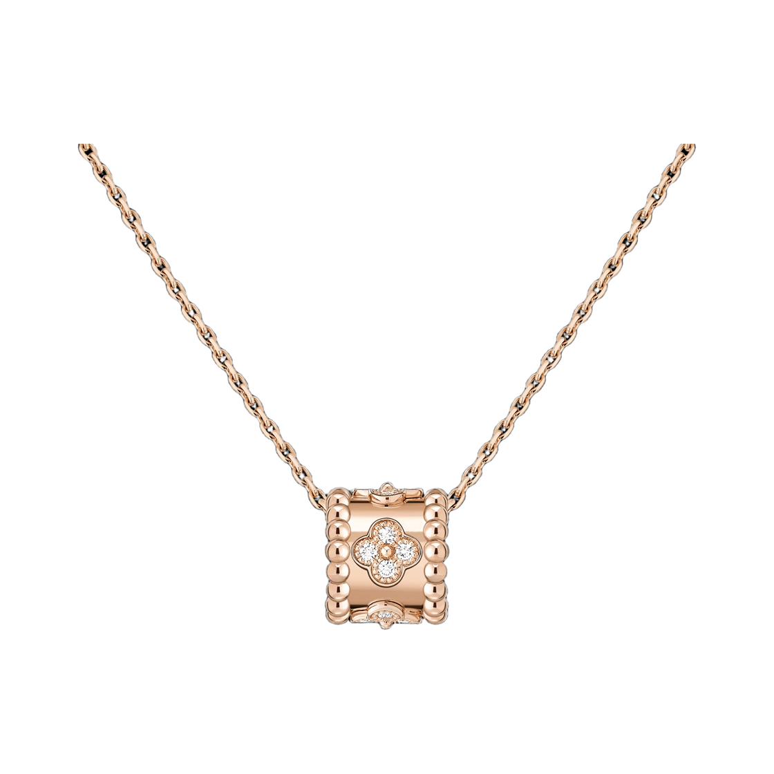 VCARO2EE00 (W) Van Cleef & Arpels Perlee Pendant 18K Rose Gold Diamond