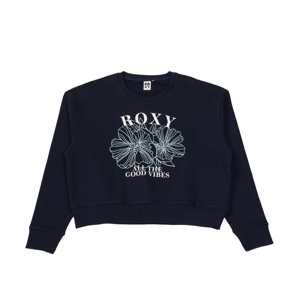 RF11LT106NVY ROXY On Flower Crewneck Sweatshirt (RF11LT106NVY)