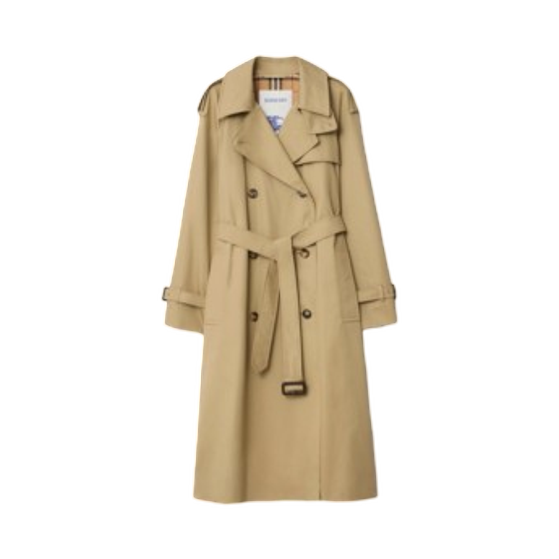 (W) 버버리 롱 캐슬포드 트렌치 코트 베이지((W) Burberry Long Castleford Trench Coat Beige) - 1