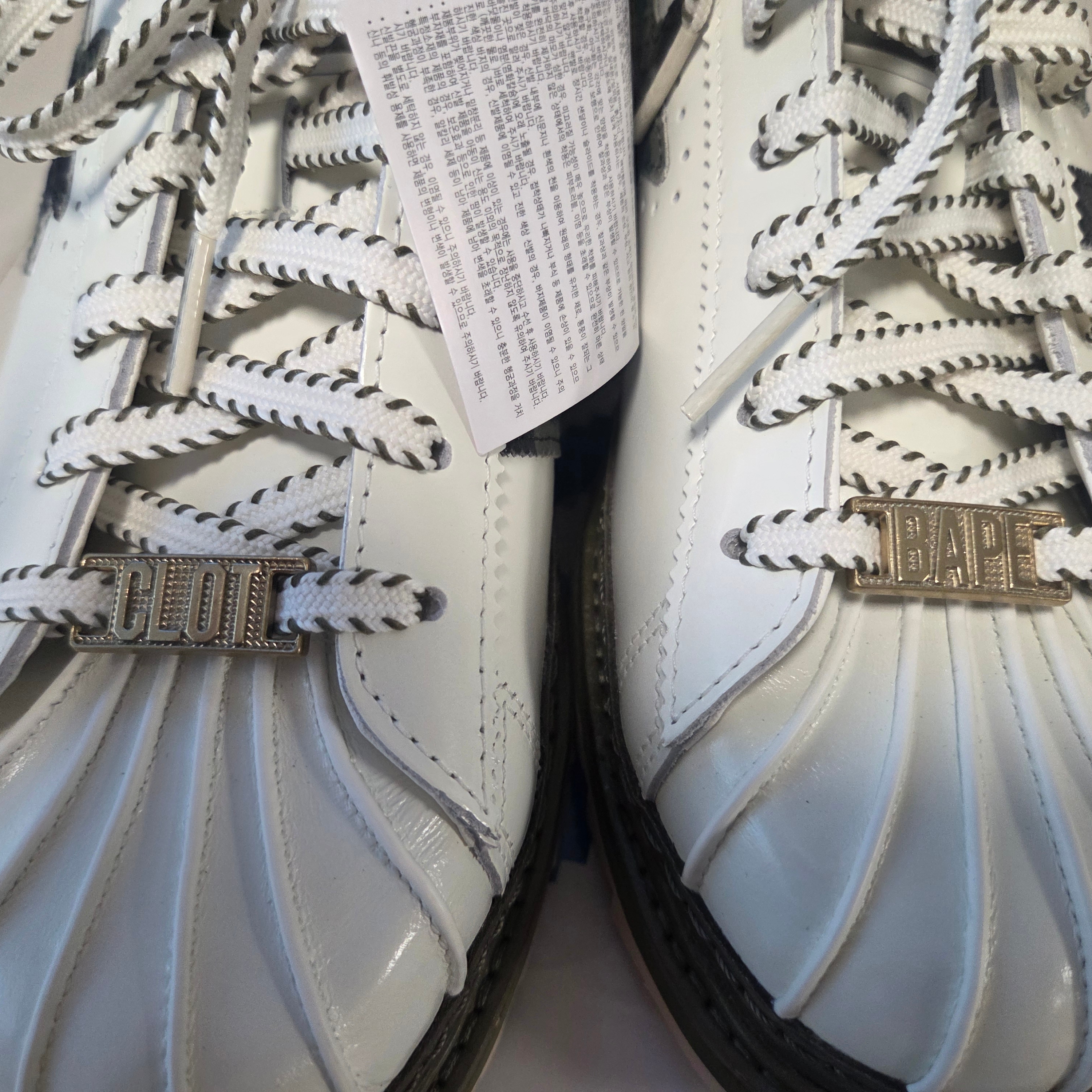 Adidas x BAPE x Edison Chen Clot Superstar Off White Branch 착용 스타일 - 3
