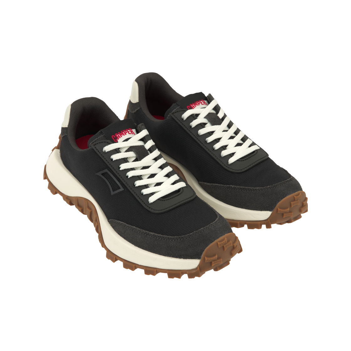 (W) 캠퍼 드리프트 트레일 비브람 누벅 스니커즈 블랙((W) Camper Drift Trail Vibram Nubuck Sneakers Black) - 4