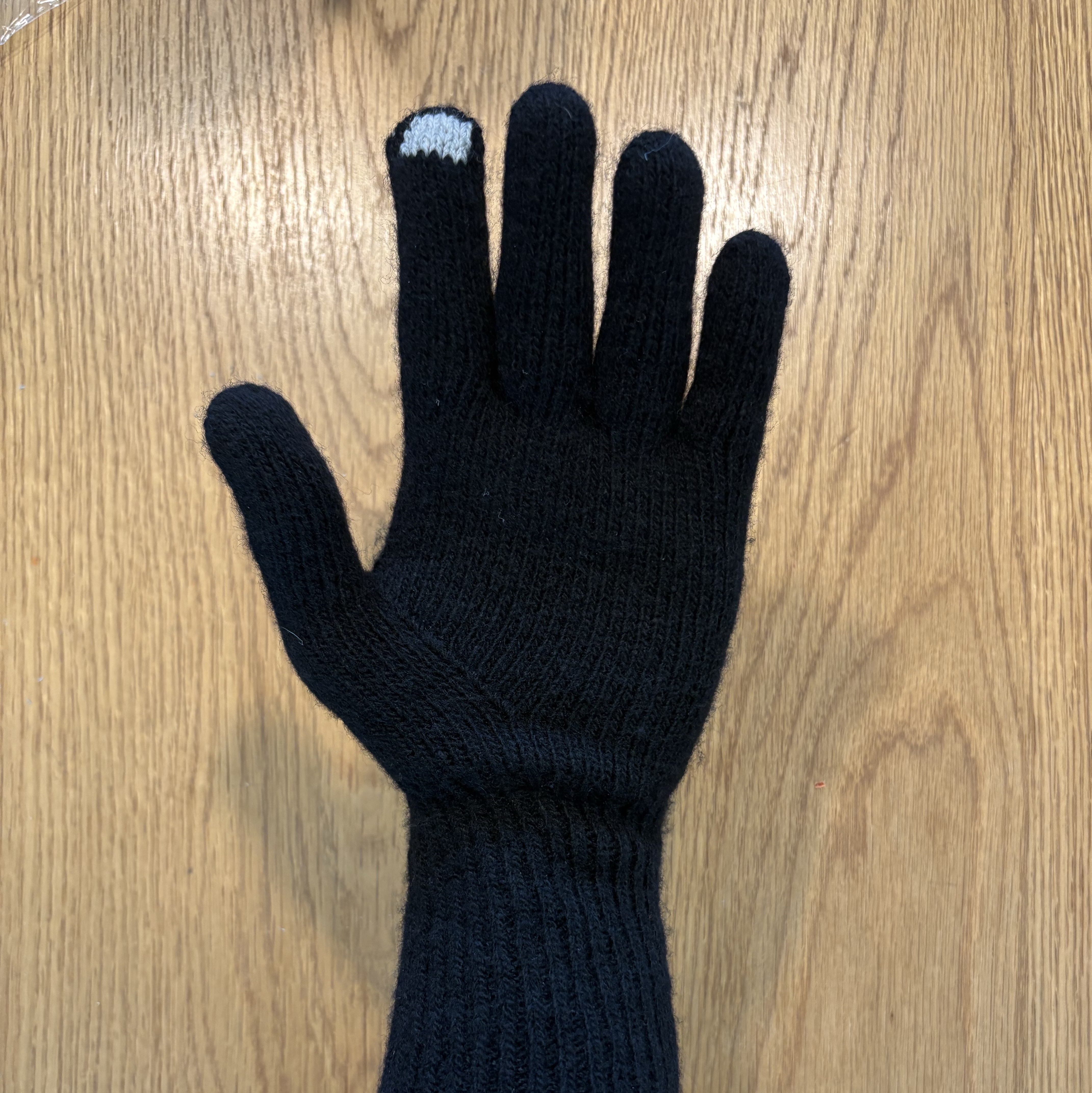 RECLOW Plain Long Glove Black 착용 스타일 - 2