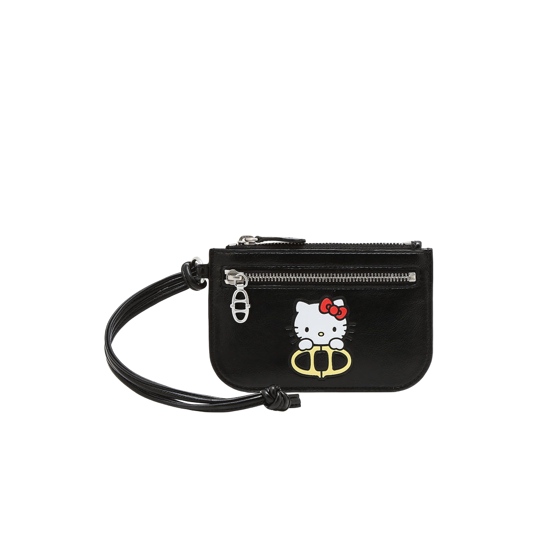 [KREAM 단독]헬로 키티 x 아떼 블랙 스트랩 카드지갑_AAHO6E001BK([KREAM 단독]Hello Kitty x Athe Black Strap Card Wallet)