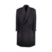 Undermycar 25FW Over Boxy Fit Tailored Coat Charcoal
