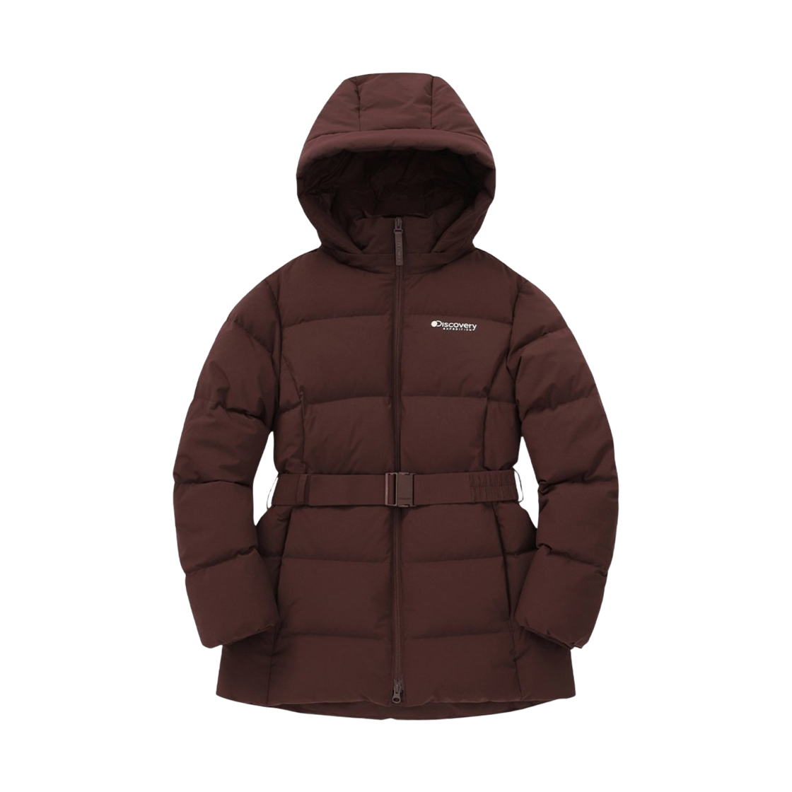 (W) 디스커버리 익스페디션 베니아 구스 다운 미드 패딩 버건디((W) Discovery Expedition Benia Goose Down Mid Padding Burgundy)