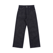 Farfromwhat Far Raw-texture Denim_Dark Indigo