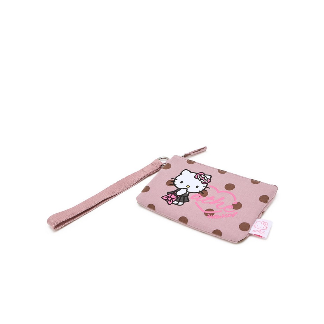 헬로 키티 x 아떼 도트 핑크 르봉 파우치_AAWA6E002P2(Hello Kitty x Athe Dot Pink Ruban Pouch) - 6