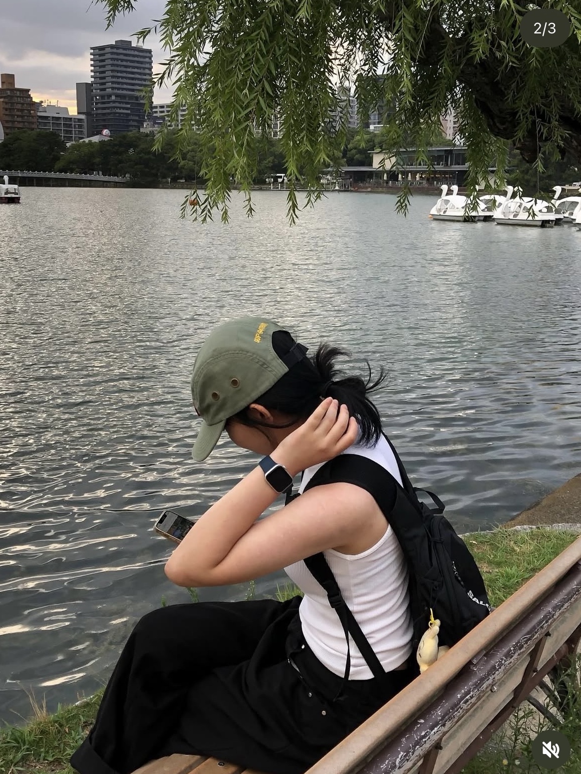 Supreme Military Camp Cap Olive - 24FW, Salomon Trailblazer 10 Black 착용 스타일 - 2