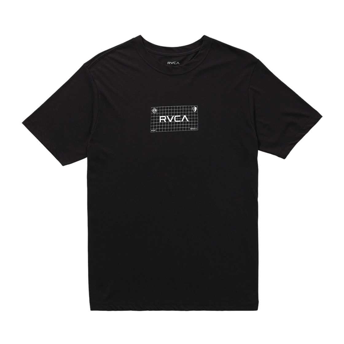 VF21ST107BLK RVCA Brand Grid T-Shirt (VF21ST107BLK)