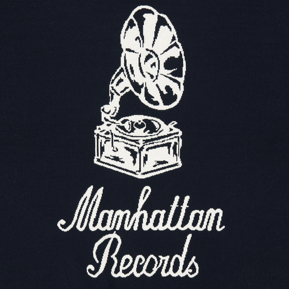 맨하탄 레코즈 그래머폰 그래픽 니트 - 네이비(Manhattan Records Gramophone Graphic Knit - Navy) - 5