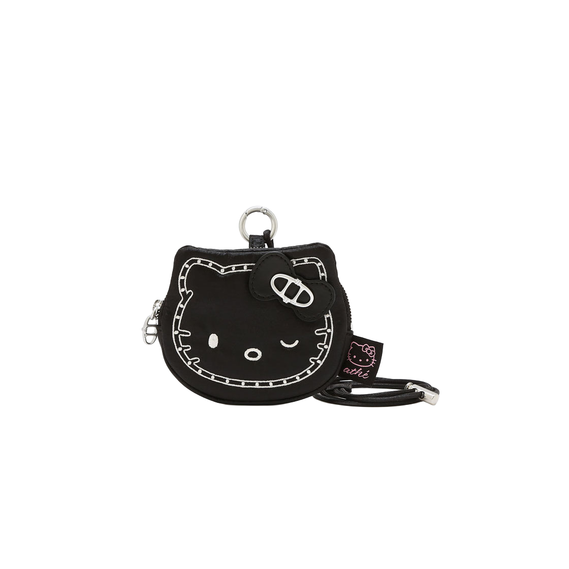 [KREAM 단독]헬로 키티 x 아떼 스터드 블랙 스트랩 미니파우치_AAWA6E005BK([KREAM 단독]Hello Kitty x Athe Stud Black Strap Mini Pouch)