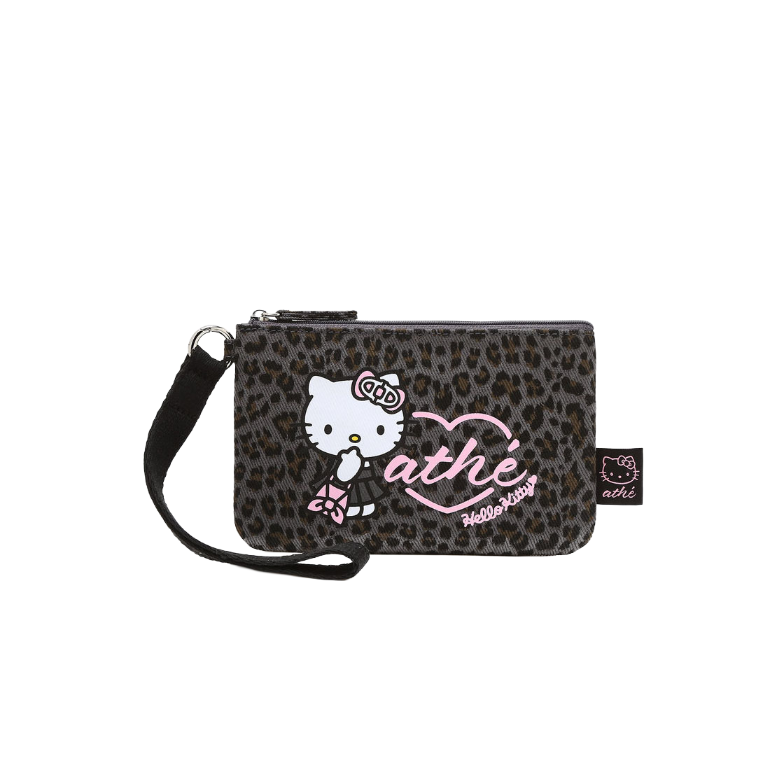 AAWA6E001G3 Hello Kitty x Athe Leopard Gray Ruban Pouch