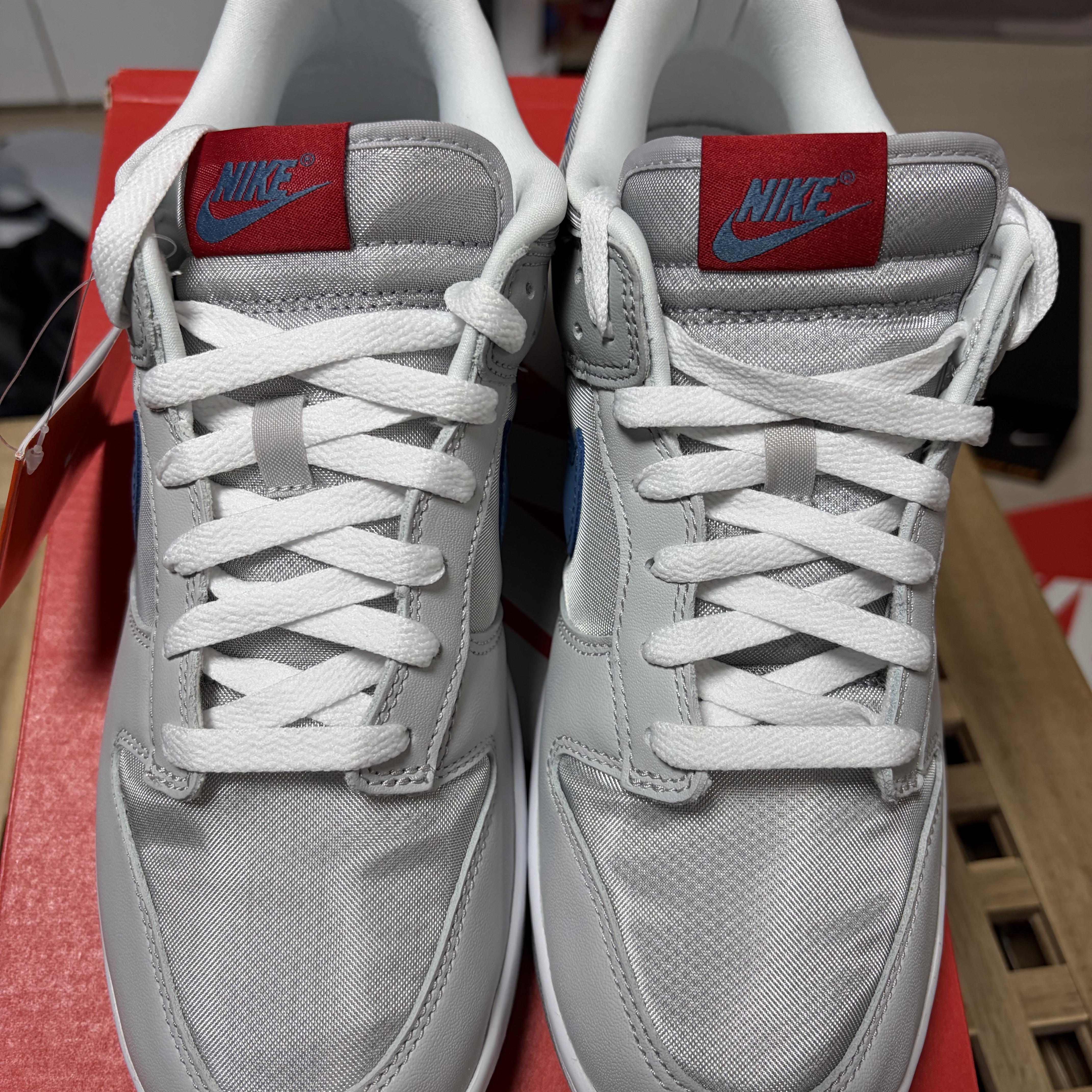 Nike Dunk Low Silver Blue 착용 스타일 - 4