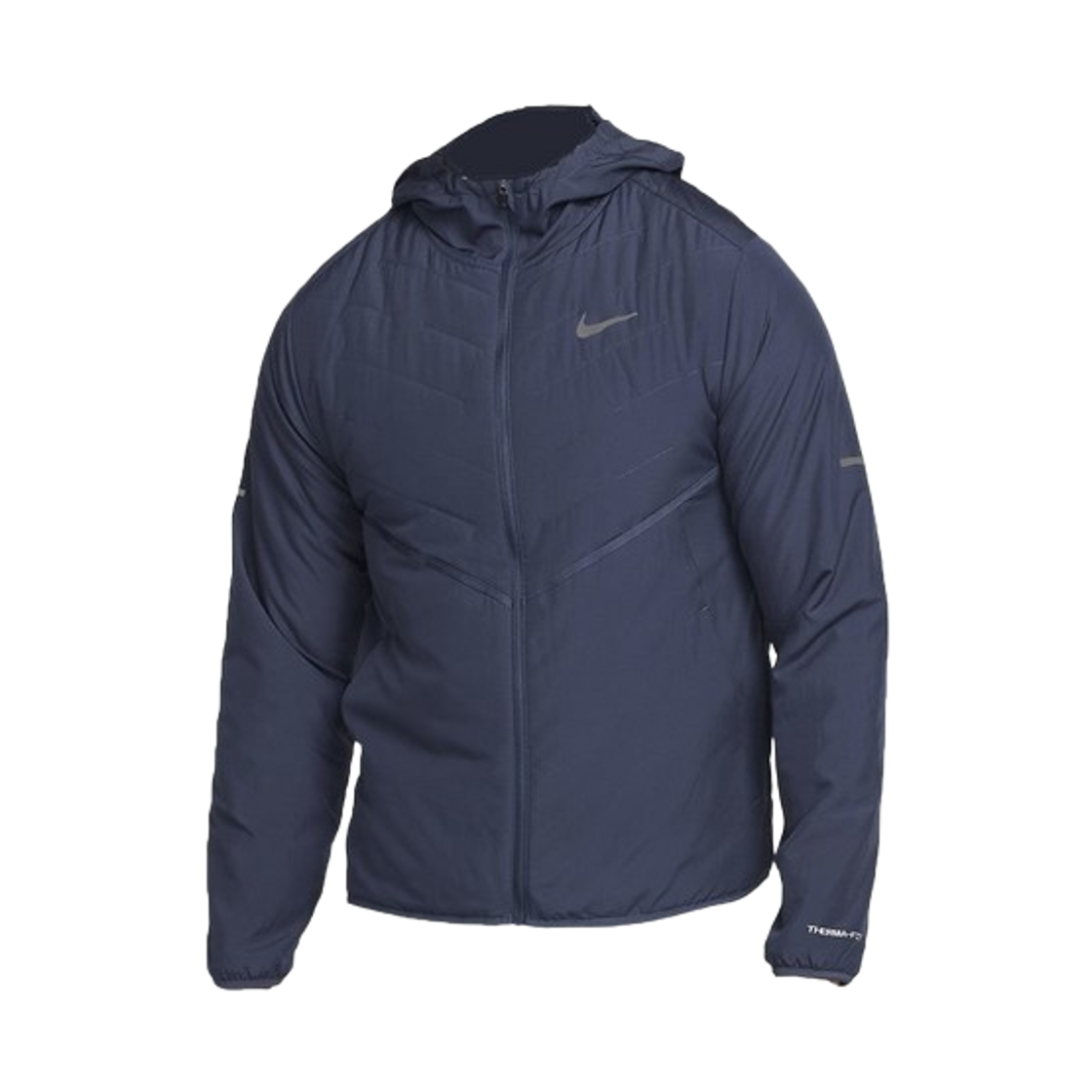 나이키 써마핏 리펠 신세틱 필 러닝 자켓 썬더 블루 - 아시아(Nike Therma-Fit Repel Synthetic Fill Running Jacket Thunder Blue - Asia)