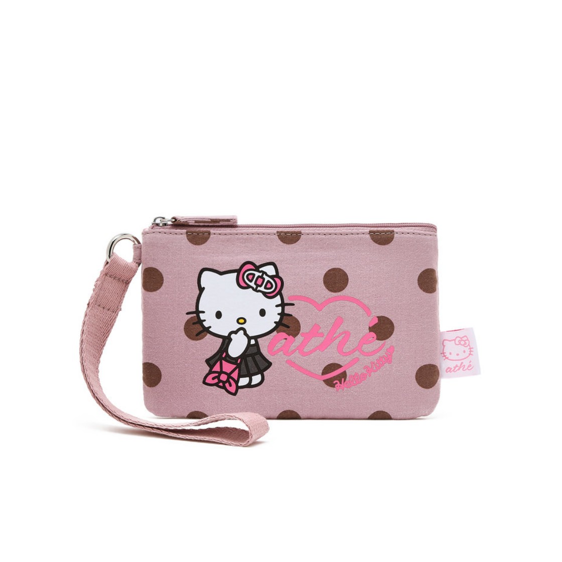 헬로 키티 x 아떼 도트 핑크 르봉 파우치_AAWA6E002P2(Hello Kitty x Athe Dot Pink Ruban Pouch) - 3