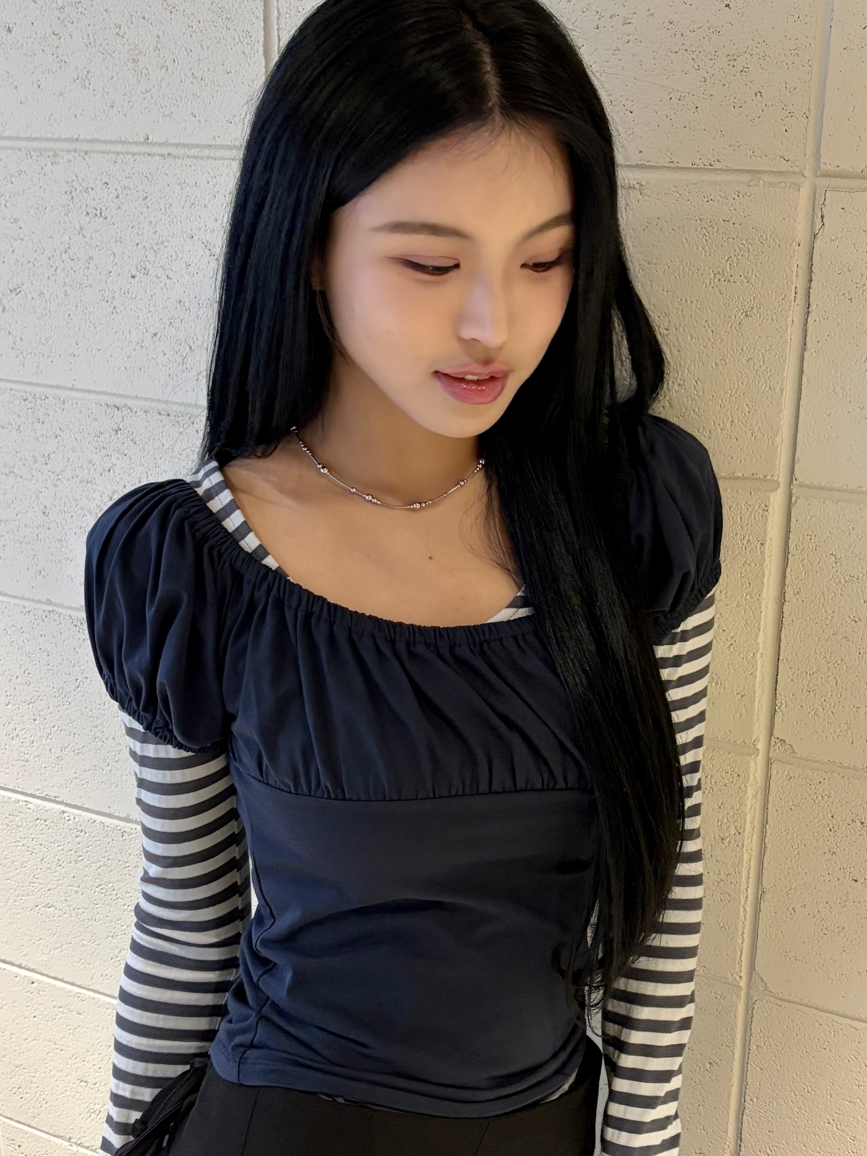 Riomeu Silver Melody Necklace 착용 스타일 - 1