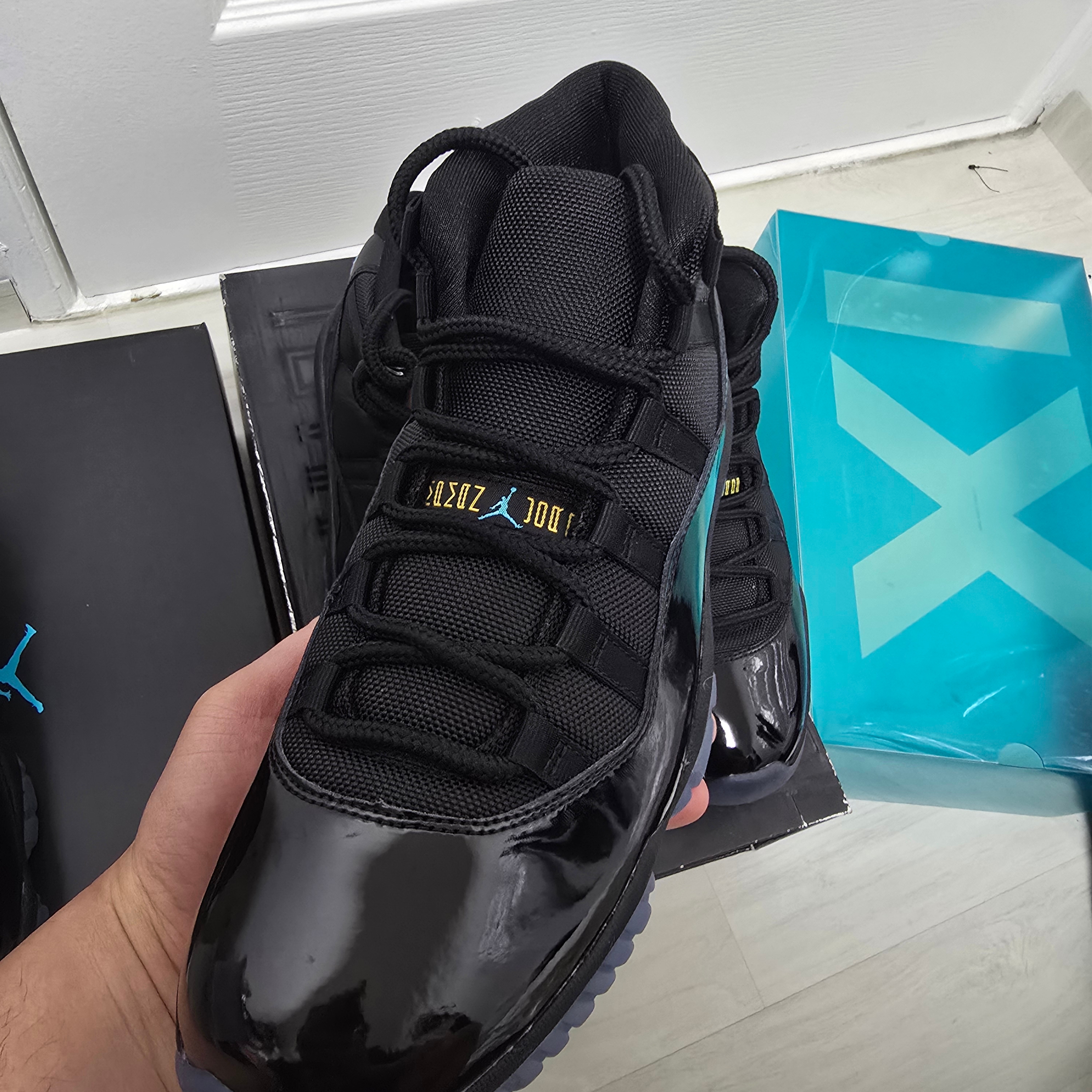 Jordan 11 Retro Gamma, Jordan 11 Retro Gamma Blue 착용 스타일 - 6