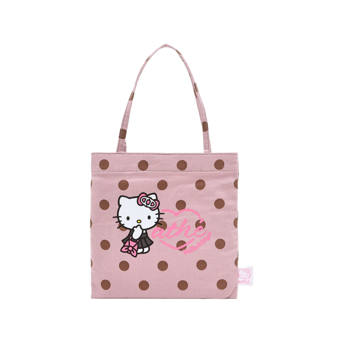 AABA6E022P2 Hello Kitty x Athe Dot Pink Tote Bag S