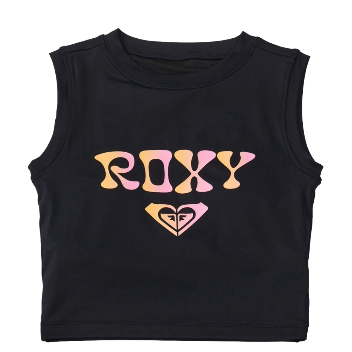 록시 샌디 스카이 크롭 탑 2 크롭 슬리브리스 래쉬가드 (RF21RE078BLK)(ROXY Sandy Sky Crop Top 2 Sleeveless Rashguard (RF21RE078BLK)) - 1
