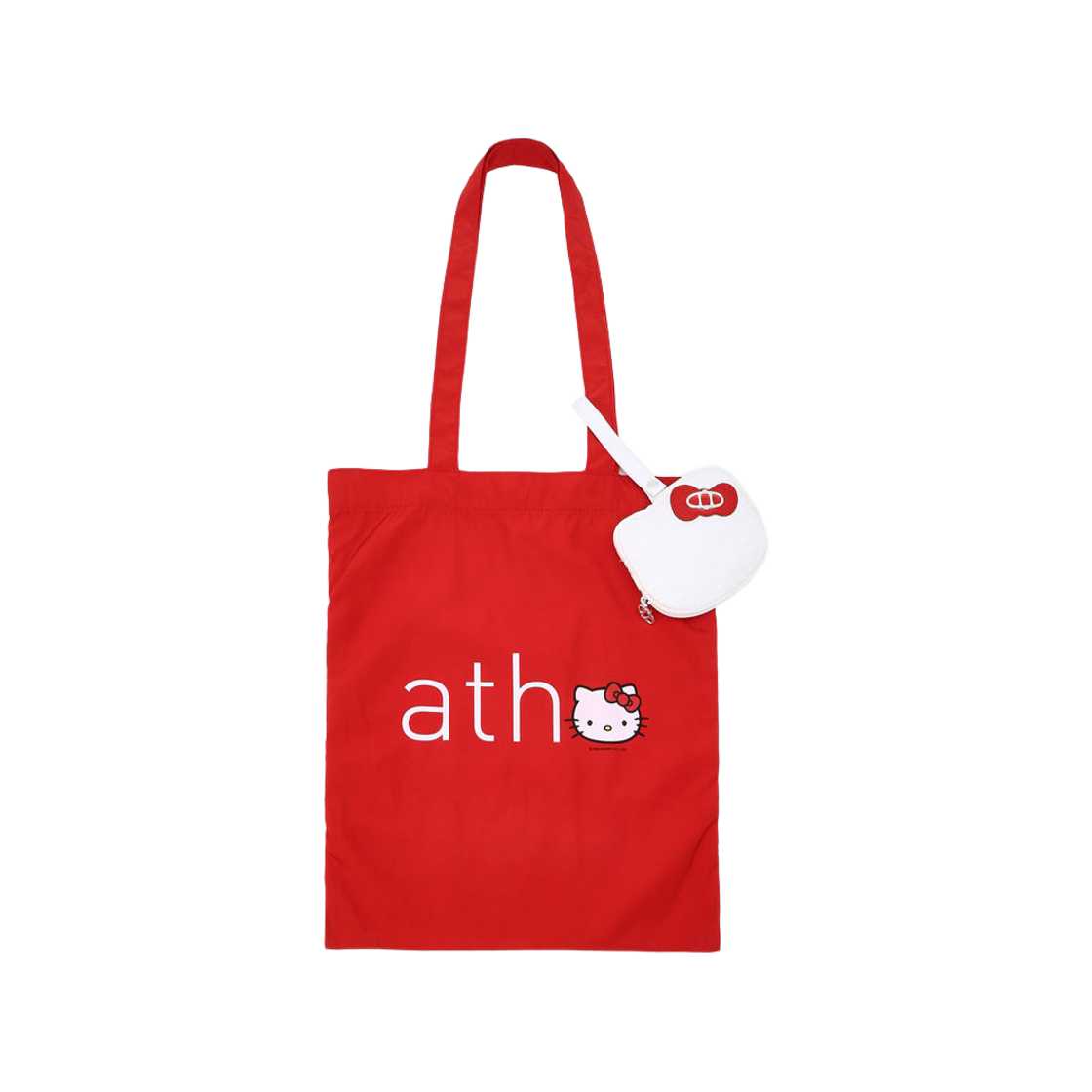 AAWA6E015R2 Hello Kitty x Athe Red Pouch Keyring & Eco Bag
