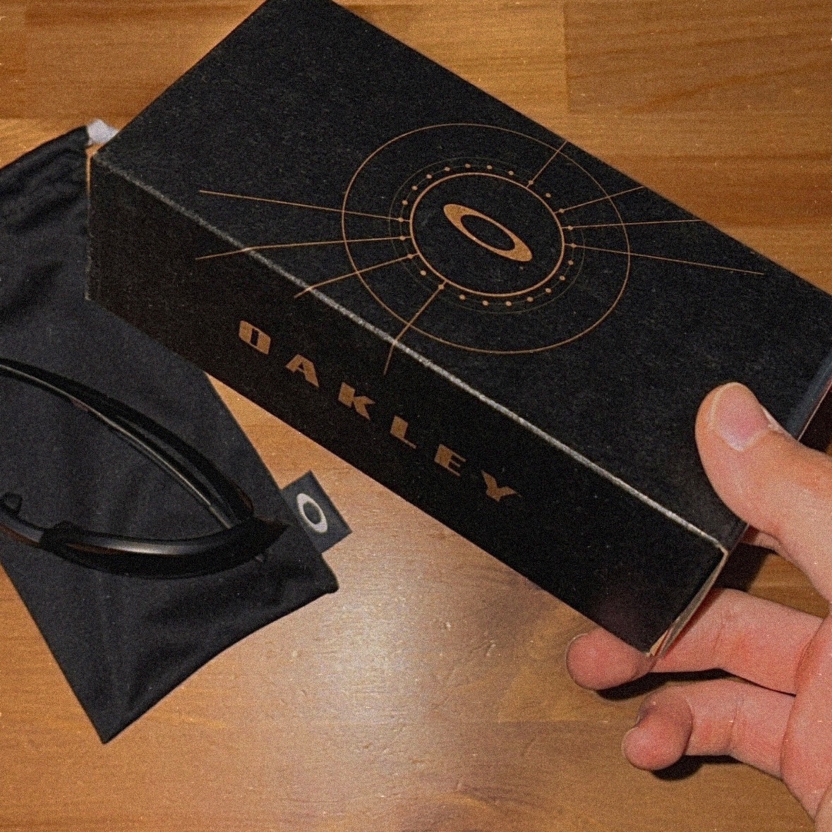Oakley Eye Jacket Redux Matte Black Frame Prizm Grey Lenses High Bridge Fit 착용 스타일 - 1