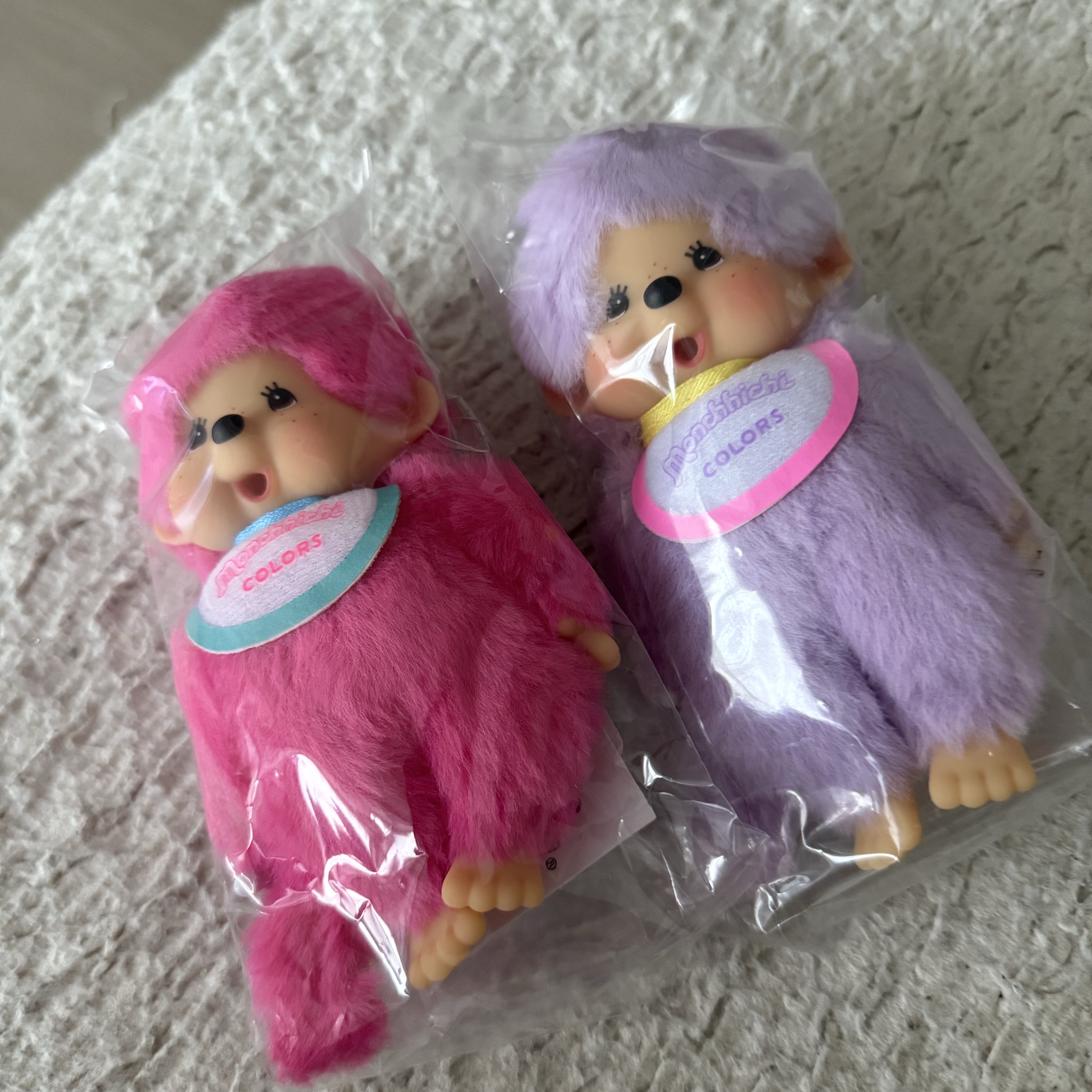 Monchhichi COLORS Keychain Purple 착용 스타일