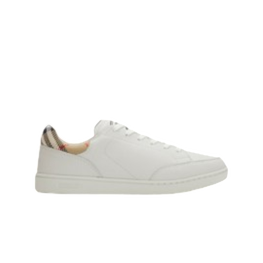 81188651 (W) Burberry Leather Set Sneakers Porcelain White Sand Beige