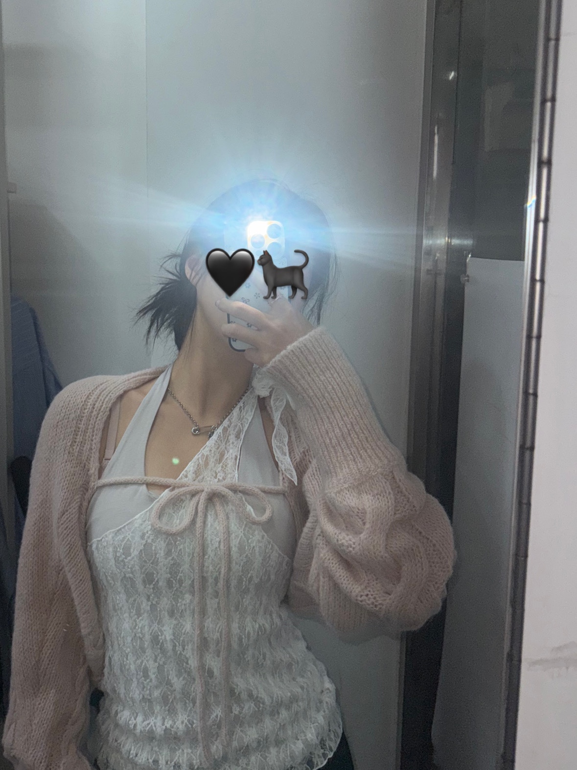 Vivienne Westwood Lucrece Pearl Necklace Silver 착용 스타일