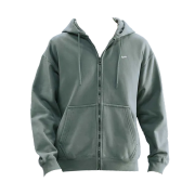 Nike Solo Swoosh Full-Zip Fleece Hoodie Clay Green White - Asia