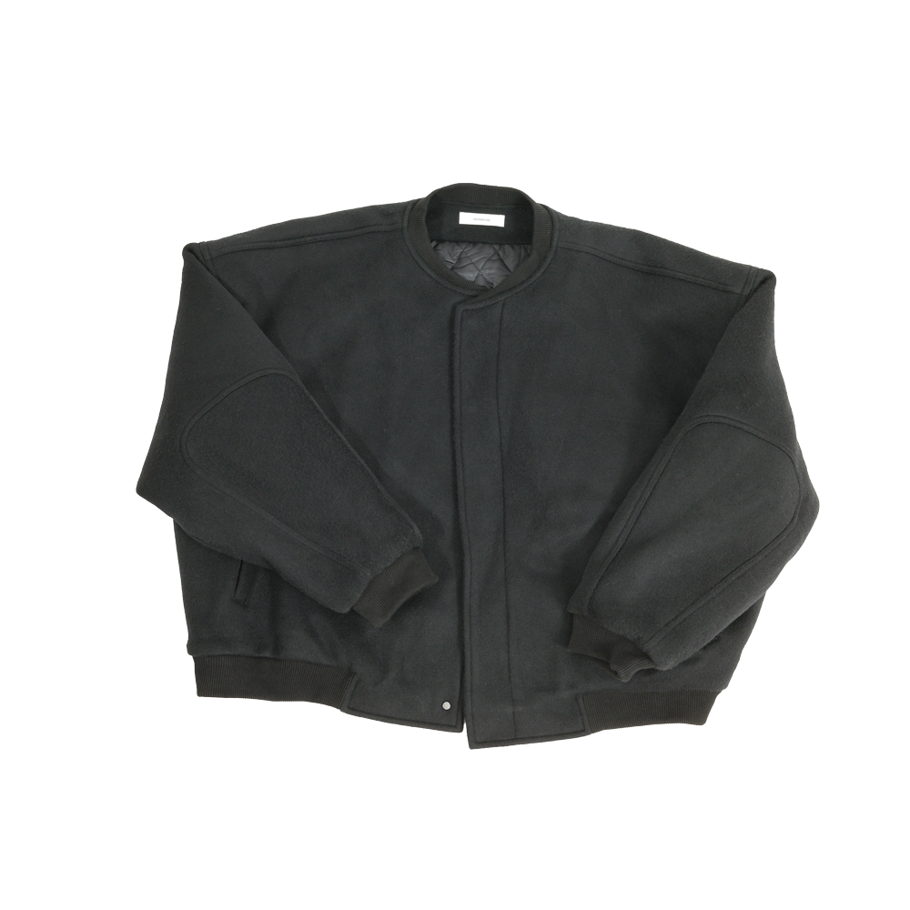 논노드 울 서지 봄버 자켓 블랙(Nonnod Wool Serge Bomber Jacket Black)
