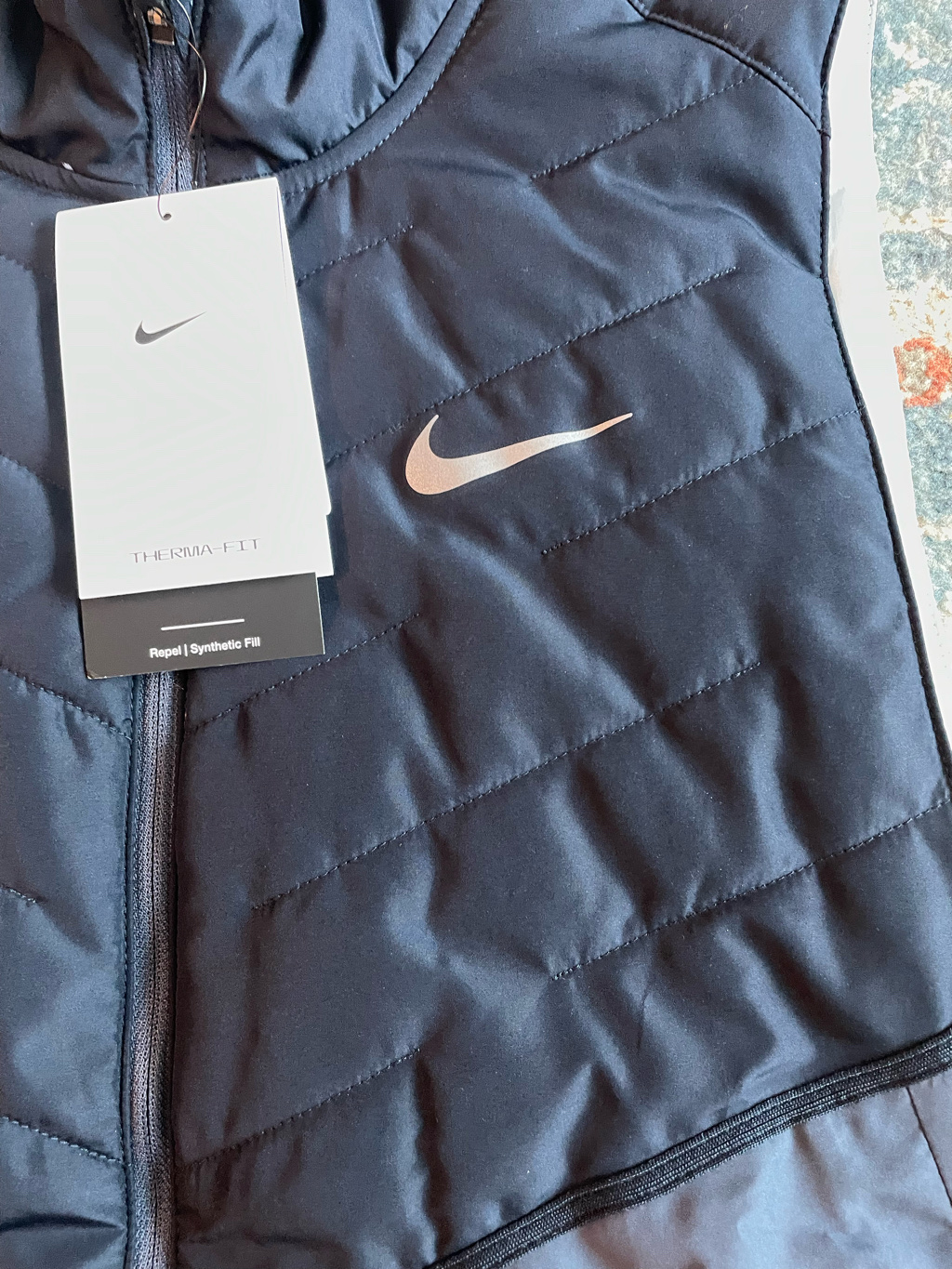 Nike Therma-Fit Repel Synthetic Fill Running Gilet Dark Obsidian Thunder Blue - Asia 착용 스타일 - 3