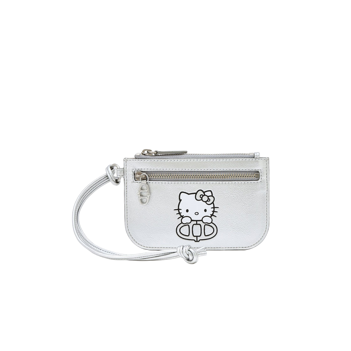 AAHO6E002SV Hello Kitty x Athe Silver Strap Card Wallet