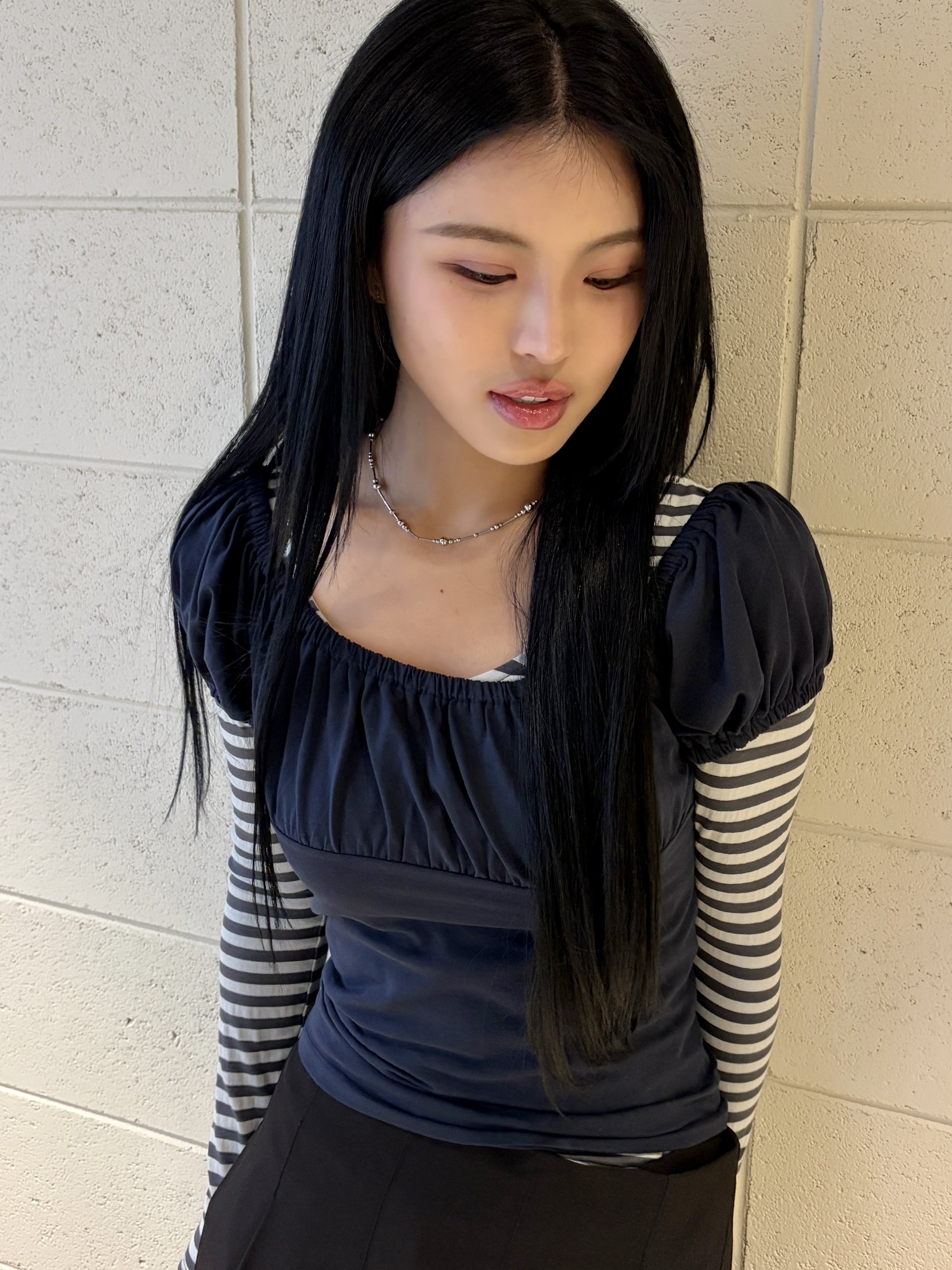 Riomeu Silver Melody Necklace 착용 스타일 - 2